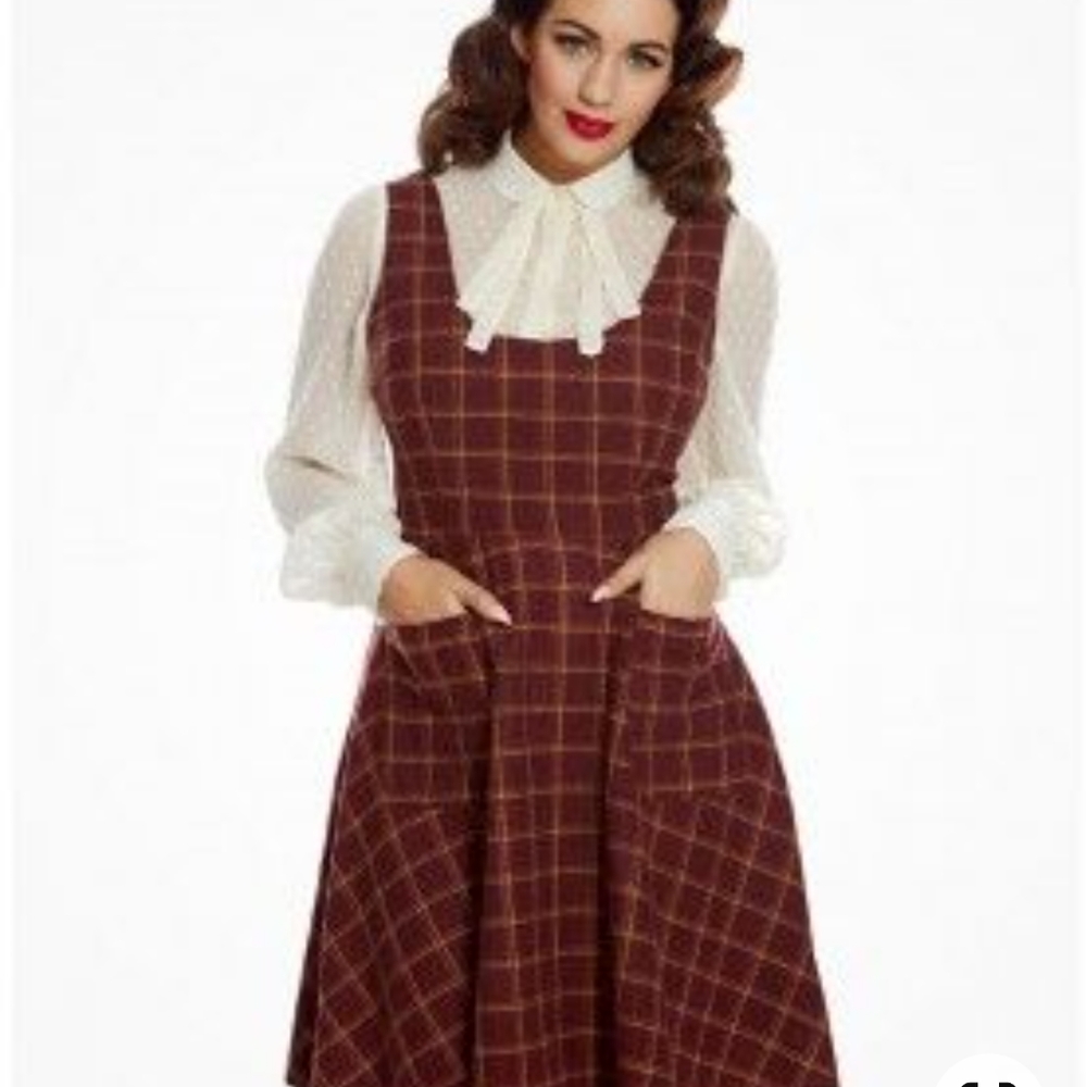 Lindy Bop Paulette Pinafore Dress